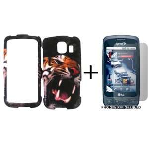 LG Optimus S Cover Case Roaring Bengal Tiger + Screen Protector  Palo 