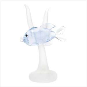  Blue Fish Crystal Cut Figurine