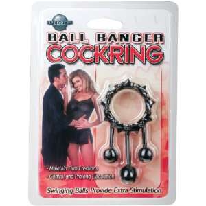  Pipedream Products Ball Banger Cockring, Black Pipedreams 