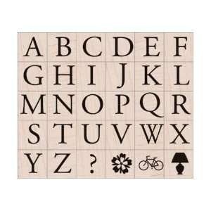 New   Hero Arts Mounted Rubber Stamp Set   Garamond Letters by Hero 