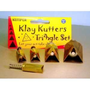  Kemper Sugarpaste Pattern Cutter, 5 piece Triangle Set 