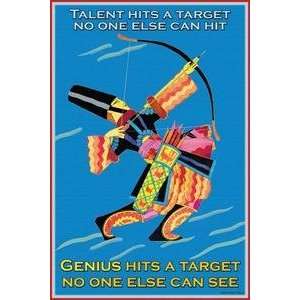   printed on 12 x 18 stock. Genius hits a Target