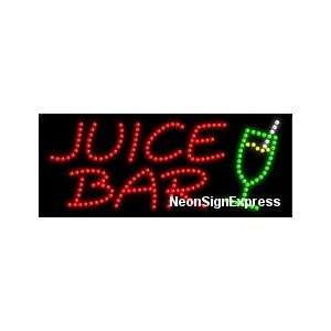  Juice Bar, Logo LED Sign 