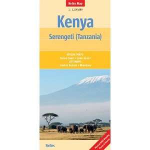  Kenya and the Serengeti Nelles Map (English, French and 