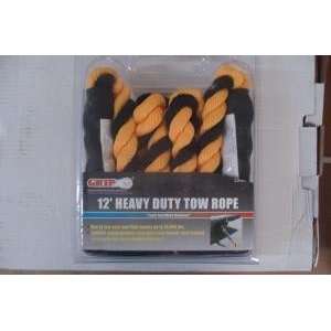  Clearance GRIP 23004 12ft Heavy Duty Tow Rope w/ Safety 