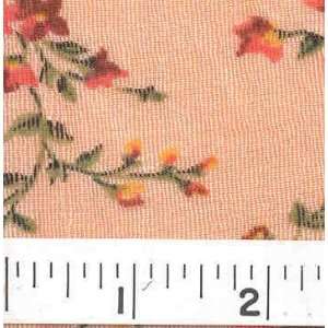  54 Wide SLINKY PETITE FLORAL APRICOT Fabric By The Yard 
