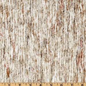 44 Wide Bear Meadow Tree Bark White/Brown Fabric By The 