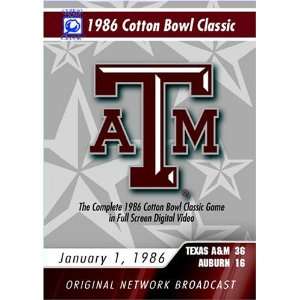    1986 Cotton Bowl Classic Game Football DVD 