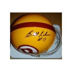  Billy Kilmer Autographed Washington Redskins Yellow Mini 