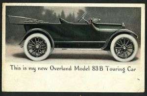 OVERLAND Model 83B Touring Car Automobile  