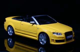 Audi RS4 Cabriolet   MAISTO Diecast 118 Scale   Yellow  