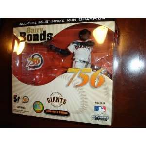   Figure COLLECTORS EDITION 756th Home Run Barry Bonds Toys & Games