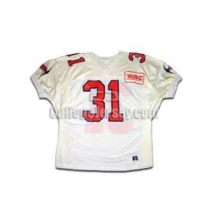   White No. 31 Game Used UTEP Russell Football Jersey