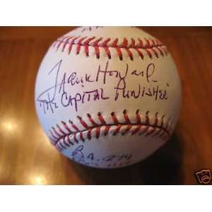 Frank Howard Signed Baseball   W ALL HIS STATS  Sports 