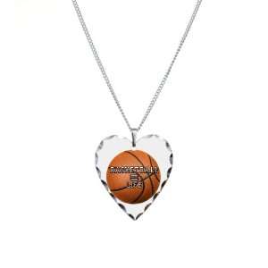    Necklace Heart Charm Basketball Equals Life Artsmith Inc Jewelry