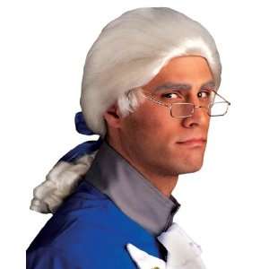  Forum Mens 1700s Colonial Historical White Costume Wig 
