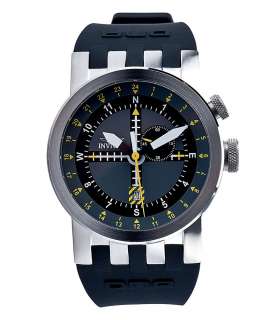   Mens DNA Aviation GMT Blue Dial Silicon Rubber Strap Watch  