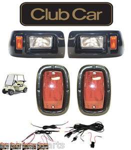 Club Car CARBON FIBER LED Light Kit 1982 Newer Models  
