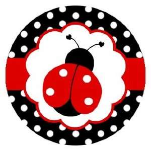  Ladybugs Polka Dots Edible Cupcake Toppers Decoration 