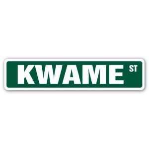  KWAME Street Sign name kids childrens room door bedroom 