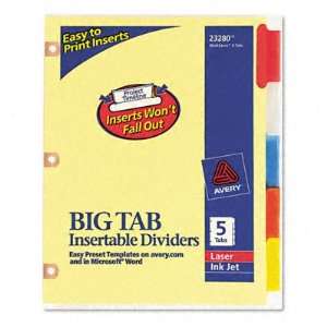  New Worksaver Big Tab Dividers Case Pack 11   498558 