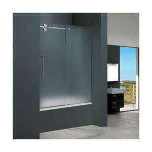   Tub and Shower Door with 3/8 Frosted Glass Right Side Installation