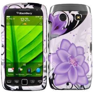  Violet Lily Hard Case Cover for Blackberry Torch 9850 9860 