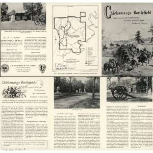 Civil War Map Tour route, Chickamauga Battlefield, Chickamauga and 