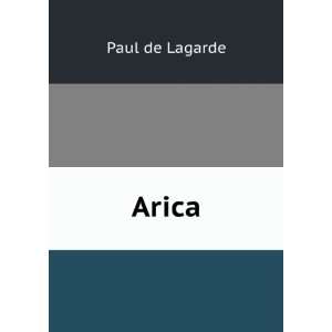  Arica Paul de Lagarde Books