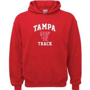 Tampa Spartans Red Youth Track Arch Hooded Sweatshirt 