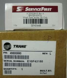 Trane Input/ Output Controller p# CNT04987 and Wired Zone Sensor P 