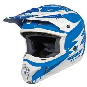    Fly Youth Kinetic Full Face Helmet Large  Blue Automotive