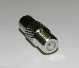 Coaxial Connector TV PAL Male to F Type Connector Female NEW for $4. w 