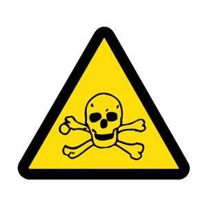  ISO253AP   Label, Graphic For Toxic Hazard, 2 Diameter 