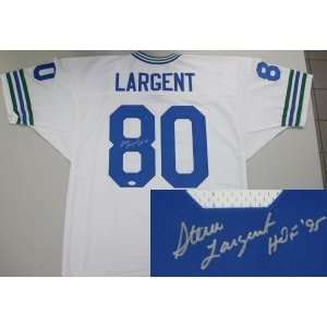  Autographed Steve Largent Jersey   HOF95 Sports 