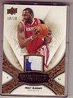 tracy mcgrady exquisite gold base card jersey logoman patch numbered 