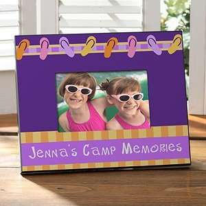  Personalized Summer Camp Picture Frame   Flip Flops Toys & Games