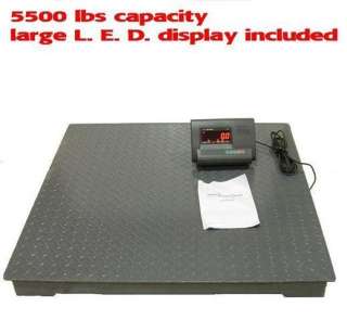 NEW HD 5500LB 4X4 FLOOR/PALLET SHIPPING SCALE FREE SHIP  