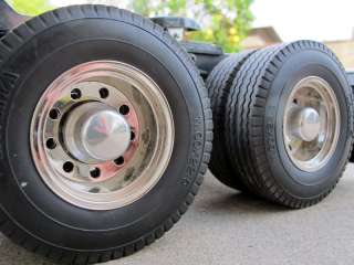   Aluminum Rear Hubs Cover Wheel Nut Tamiya Semi 1/14 Tractor Trailer