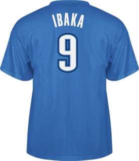   Ibaka adidas Blue Name and Number Oklahoma City Thunder T Shirt  