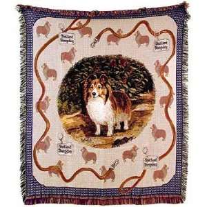  Shetland Sheepdog Tapestry Throw