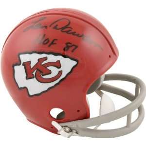  Len Dawson Kansas City Chiefs Autographed Mini Helmet with 
