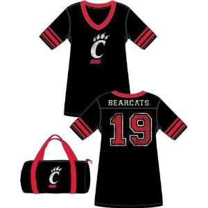  Cincinnati Bearcats Football Jersey Nightshirt With Mini 
