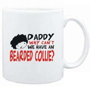    Mug White  BEWARE OF THE Bearded Collie  Dogs