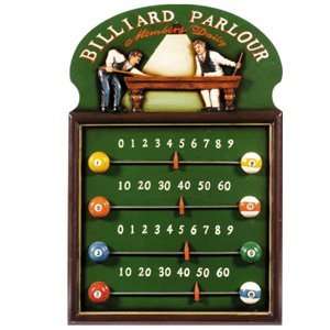  Vintage Wooden Sign   Billiard Parlour Toys & Games