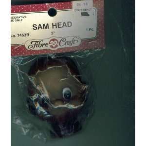  SAM HEAD. DOLL HEAD. NO. 7453B. 3 Fibre Craft Everything 