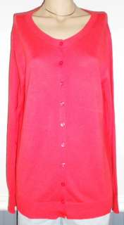 JR Womens Old Navy Clementine Orange Cotton Cardigan Sweater size XL 