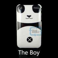 Cute Pink Panda Girl /Boy HARD BACK CASE COVER FOR IPHONE 3 3G 3GS 