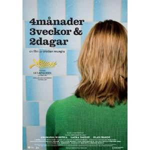 Months 3 Weeks and 2 Days (2007) 27 x 40 Movie Poster Swedish Style 
