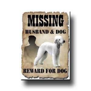 Bedlington Terrier Missing Reward Fridge Magnet